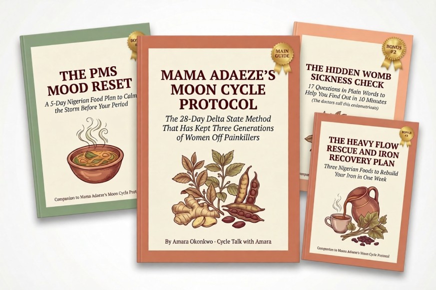 The full Moon Cycle Protocol bundle - main guide plus all 3 bonuses